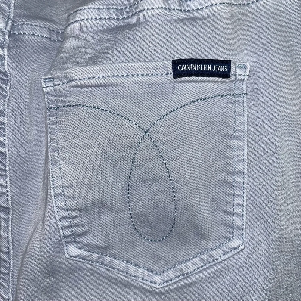 Calvin Klein jeans size 10 soft blue stretchy jeans - Picture 7 of 11